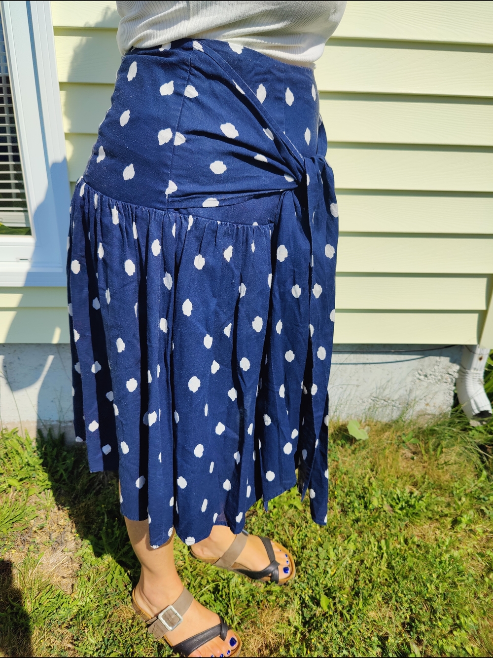 Max Jeans polka dot high waisted skirt size 10